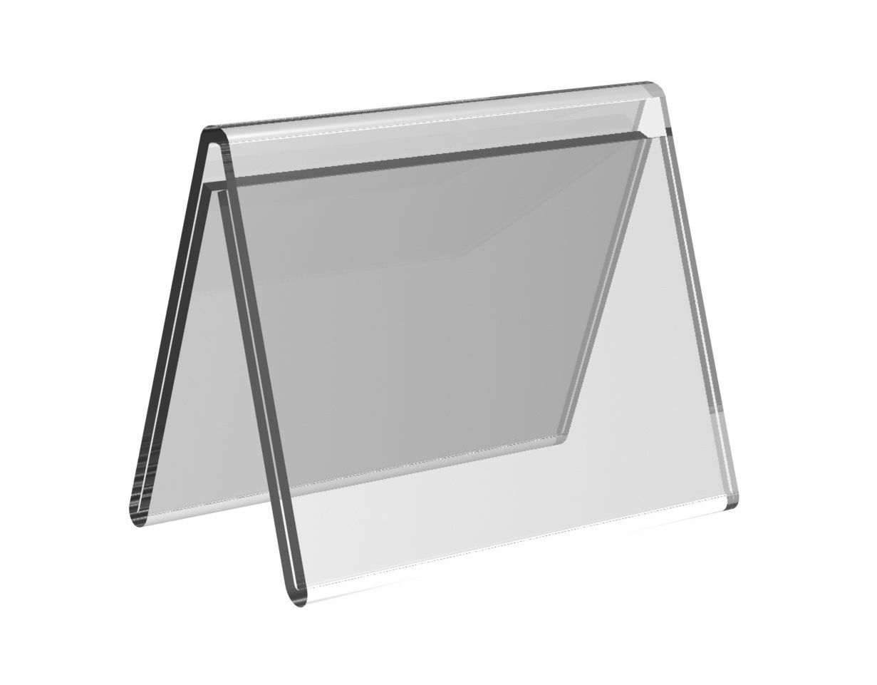 Europel Sign Holder V standard 7x10cm Acrylic Europel Business Produc